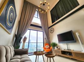 Loft Suite City View JB CIQ 7Pax, hotell med jacuzzi i Johor Bahru