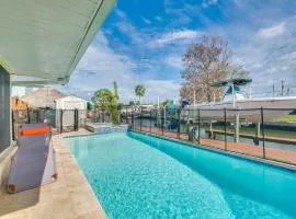 Spacious Canalfront Home with Pool about half Mi to Beach
