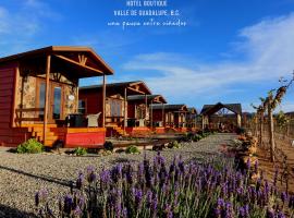 Tres Vides Hotel Boutique, hotell i Valle de Guadalupe
