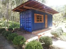 Container em Ouro Preto: represa mata caiaque bike