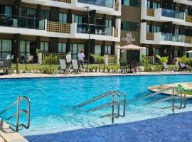 Flat ManaBeach06 com Vista para Piscina 300 metros da Paria de Muro Alto Porto de Galinhas