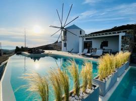 Windmill House with private pool and breathtaking views, huisdiervriendelijk hotel in Antiparos