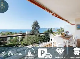 Suite Riviera - Sea View - Clim - 50M Plage - Residence de standing - Spacieux 180 M2 - Parking