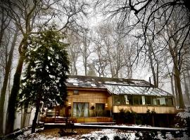 5 Star Luxury Woodland Retreat Sleeps 12 Hot tub Sauna, holiday home in Clapton in Gordano