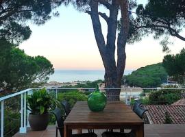 Apartamento con magníficas vistas a 25 min de Barcelona – hotel w mieście Premia de Dalt