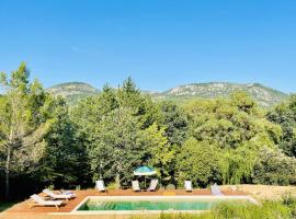 Mas Provençal en Drôme, hotel con piscina en Condorcet