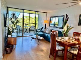 Direct Oceanfront Mauna Loa Shores Honu Elua #508 next to Carlsmith Beach park, Hilo HI, apartamento em Hilo