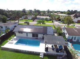 Modern pool home on the lake near Hardrock FLL airport, pet-friendly hotel in Davie