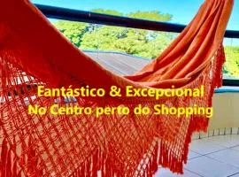 Apto no centro perto do Shopping com 2 Quartos de Casal ArCond WiFi Fibra HomeOffice e Garagem em Dourados