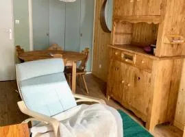Appartement T1 pour 5 aux 2 Alpes - Terrasse sur jardin, Wi-Fi, parking gratuit