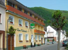 Gasthaus Zum Rebstock, дешевий готель у місті Hirzenach