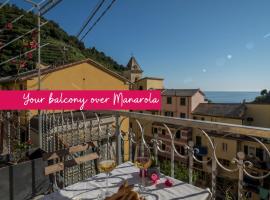 Liersena Sea View Mini Villa with AC, boende vid stranden i Manarola