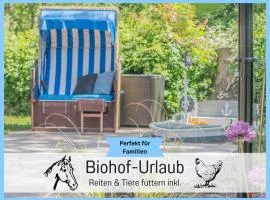 Bio Ferienhof Wichtelweide - Ferienhaus Lee - mit Sauna