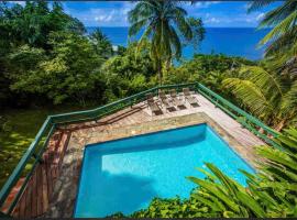 Amazing mountain top villa โรงแรมในMarigot