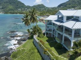 VallonEnd Beachfront villa with excellent view, serviced apartment in Bel Ombre