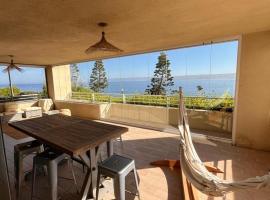 Depto de lujo en Punta Fraile, frente mar, 140 m2, amplias areas verdes, piscina, hamaca, tranquilidad, apartment sa Algarrobo