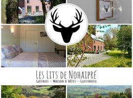 Rendeux에 위치한 로맨틱 호텔 B&B Les Lits de Nohaipré