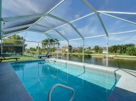 Cape Coral Canalfront Home Saltwater Pool and Lanai