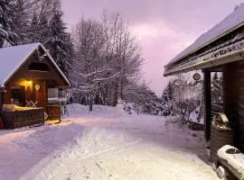 Dwarfs cabin overlooking Julian Alps near Bled