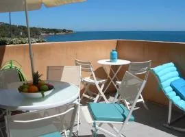 Panoramique mer, T2 climatisé neuf avec stationnement à 200 m du village - FR-1-768-55