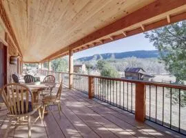 Airy Pine Cabin with Wraparound Deck Near Trails!