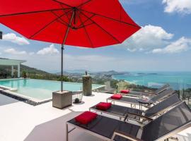 Luxury villa with panoramic sea-view: Chaweng Noi Plajı şehrinde bir otel