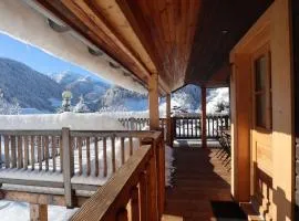 Chalet contemporain 8 pers, 4 chambres, vue sur montagnes, parking, près village - FR-1-342-243