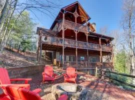 Ellijay Hideaway with Hot Tub, Views and Game Room!