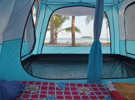 White Pearl Beach，位于Koh Rong的豪华帐篷