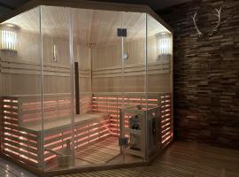 Großzügige und romantische Wellnessoase mit privater Sauna in ruhiger Lage, hotel din Karlsbad