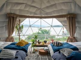 Glamping Base IZUMO "Lakeside Hot Spring Hotel Kun - Vacation STAY 42018v、出雲市のグランピング施設