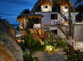 Casa Mate BeachFront HOUSES El Cuyo, hotell sihtkohas El Cuyo