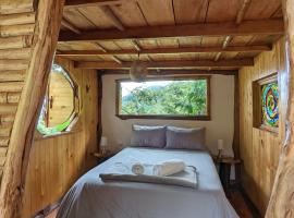 Las Cabanas, Finca Flora del Rio, hotel v destinaci Pijao