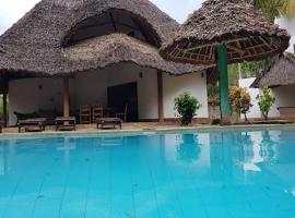 Diani sands cottage, huisdiervriendelijk hotel in Galu