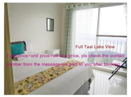 SMDC Franchesca's Taal Lake View Condo No Balcony - Studio & Partial Lake View Condo No Balcony - Standard Quadrouple Room Netflix, hotel in Tagaytay