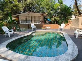 Greek "Jungle Villa", Thalassa Road, Standing alone 3bhk villa with pool