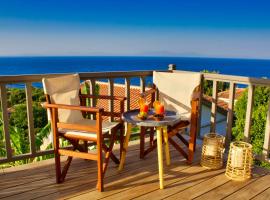 Kleine Villa mit Meerblick, Samos, Griechenland, hotel in Samos