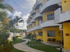 Apartamento Ocean View Tabatinga, hotel com estacionamento em Nísia Floresta