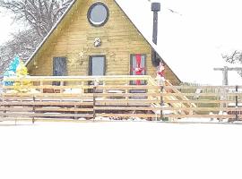 Wooden cottage "green house" in Bakuriani