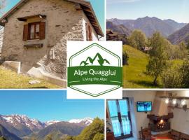 Chalet Alpe Quaggiui, хотел с паркинг в Calasca Castiglione