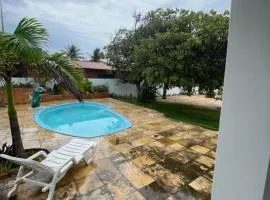 House on beach with pool