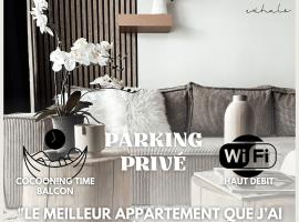 Le cocon Blånc Metz - T2 - Parking privé - Balcon - Nouvelle Ville, Gare - 2 à 4 personnes, khách sạn gần Trung tâm Pompidou-Metz, Metz