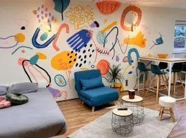 La fresque d'Héloïse - appartement 1 chambre 2 lits doubles