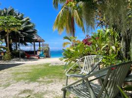 Huahine Beach House, dovolenkový prenájom na pláži vo Fare