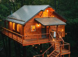 Cricket Hill Treehouse B by Amish Country Lodging、ミラーズバーグのバケーションレンタル