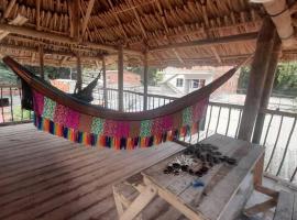 El kiosco en el aire, δωμάτιο σε οικογενειακή κατοικία σε Guachaca