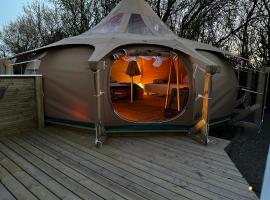 Romantik Luxus Glamping 2, luxusní stan v destinaci Idestrup