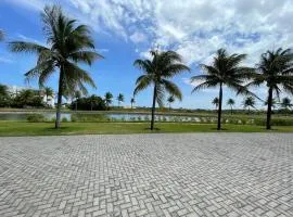 Apartamento climatizado, térreo, em Praia do Forte