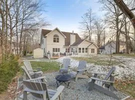 Beach and Lake Access Family Poconos Home with Deck