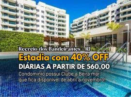 Paraíso no Recreio-RJ: 02 quartos com piscina, apartman u Rio de Janeiru